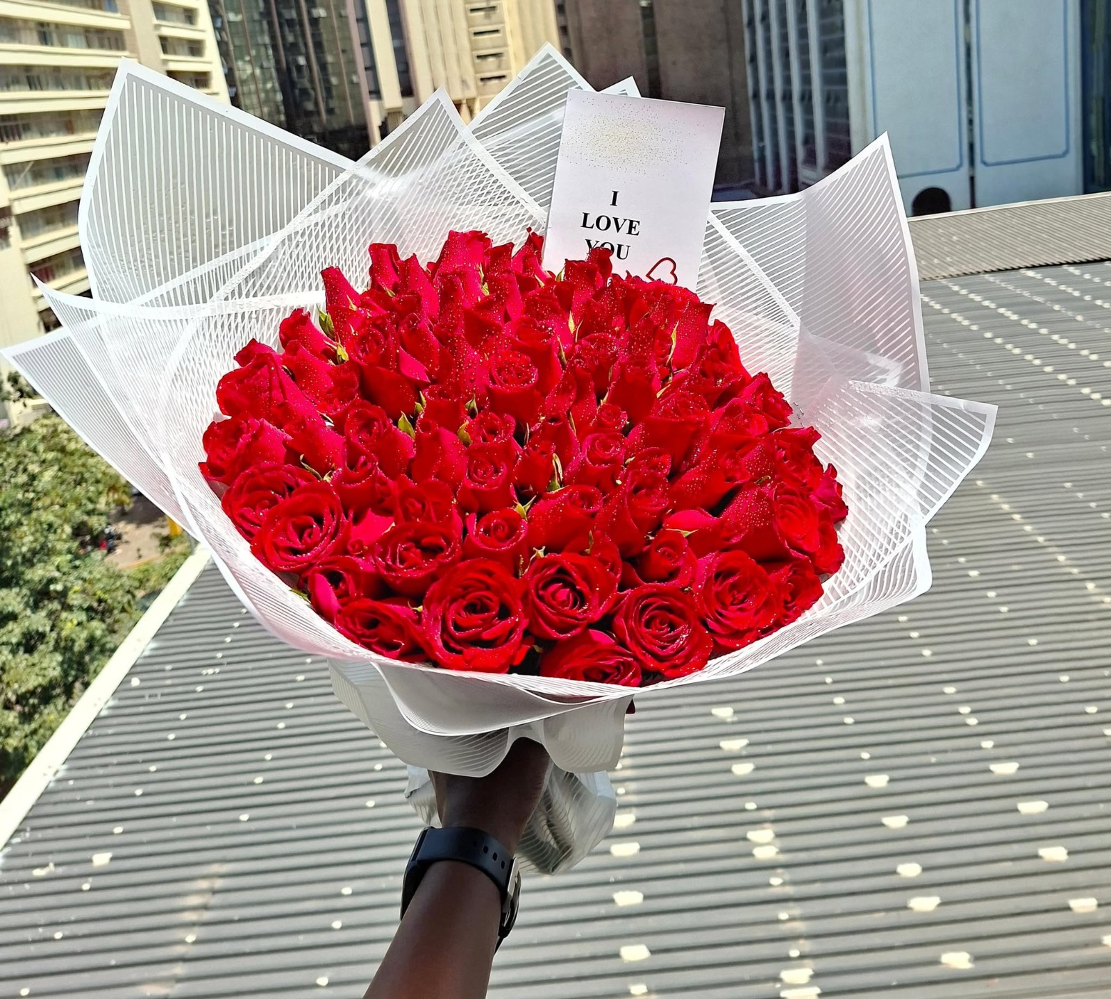 60 Roses Bouquet, flower delivery Nairobi by Upendo Blooms
