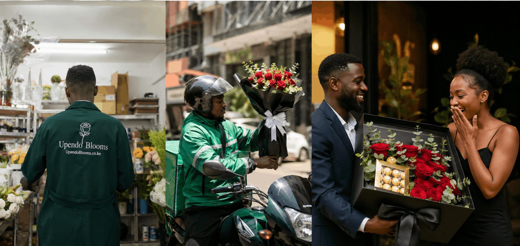 Upendo Blooms flower shop and florists in Nairobi Kenya, same day flower and gift delivery