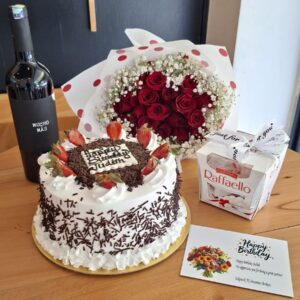 Birthday Package, Flowers, Cake and Gifts, flower delivery Nairobi by Upendo Blooms