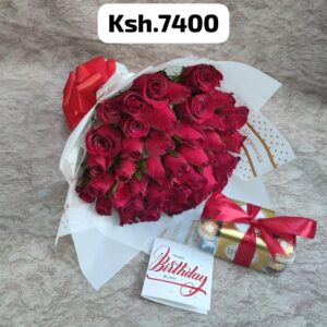 Birthday Package, KSh 7,400, flower delivery Nairobi by Upendo Blooms