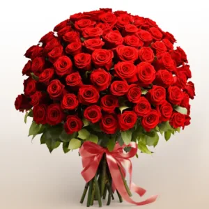 Fifty Red Roses, Grand Valentine's Arrangement, flower delivery Nairobi by Upendo Blooms
