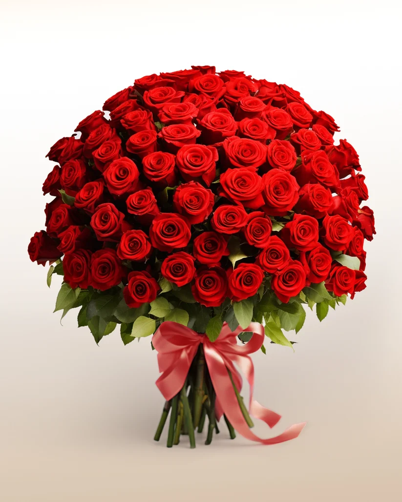 Fifty Red Roses, Grand Valentine's Arrangement, flower delivery Nairobi by Upendo Blooms