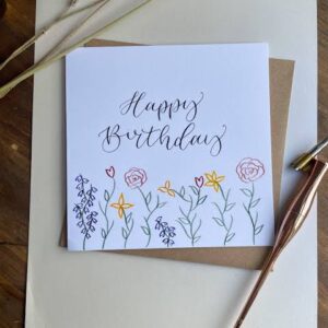 Handwritten Greeting Card, flower delivery Nairobi by Upendo Blooms