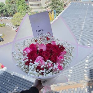 I Love You Bouquet, flower delivery Nairobi by Upendo Blooms
