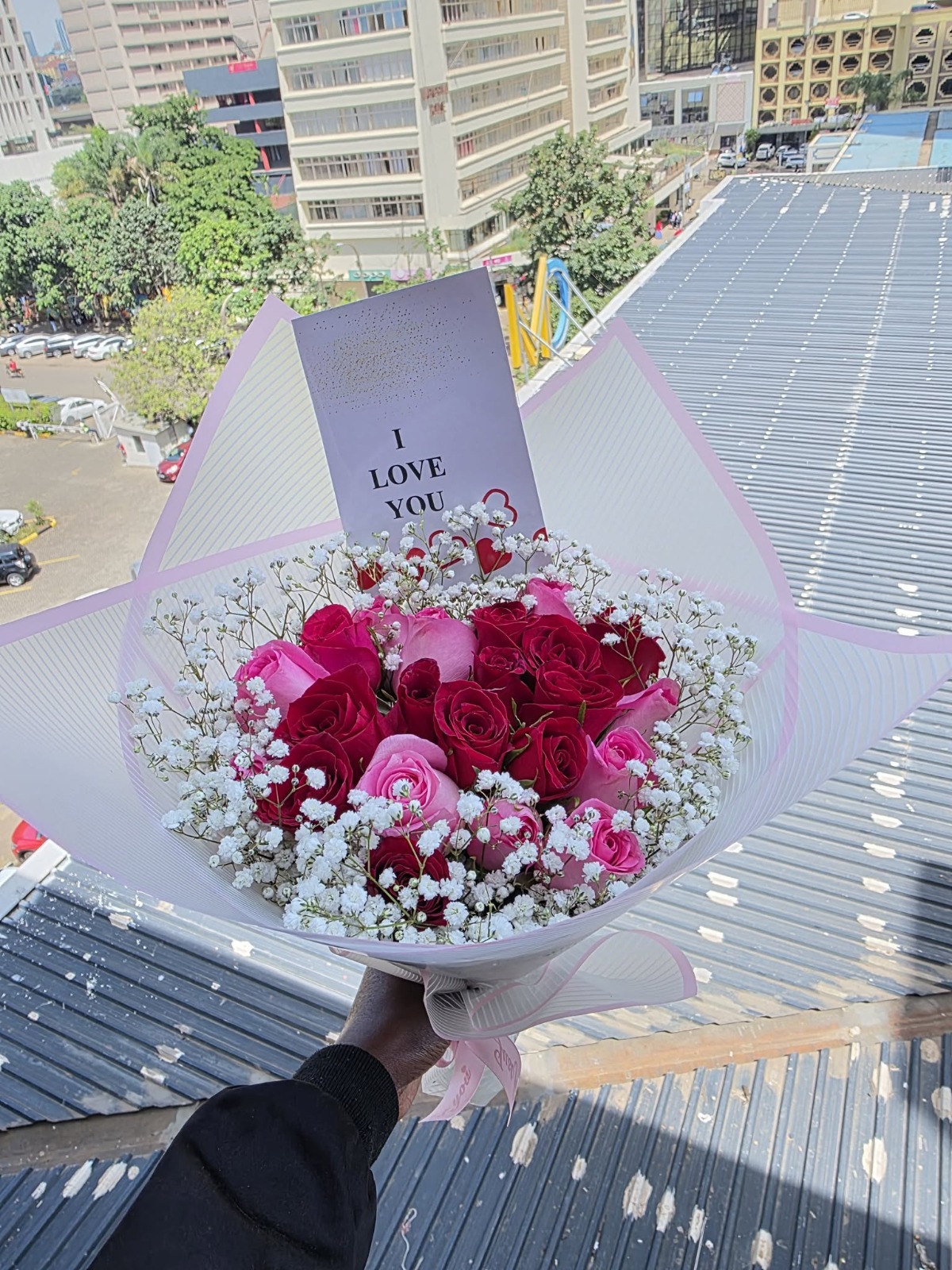 I Love You Bouquet, flower delivery Nairobi by Upendo Blooms