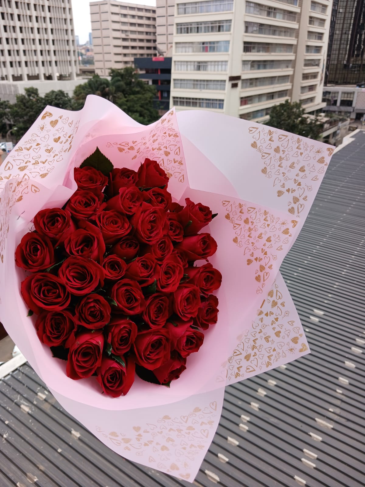 Red Roses Bouquet, flower delivery Nairobi by Upendo Blooms