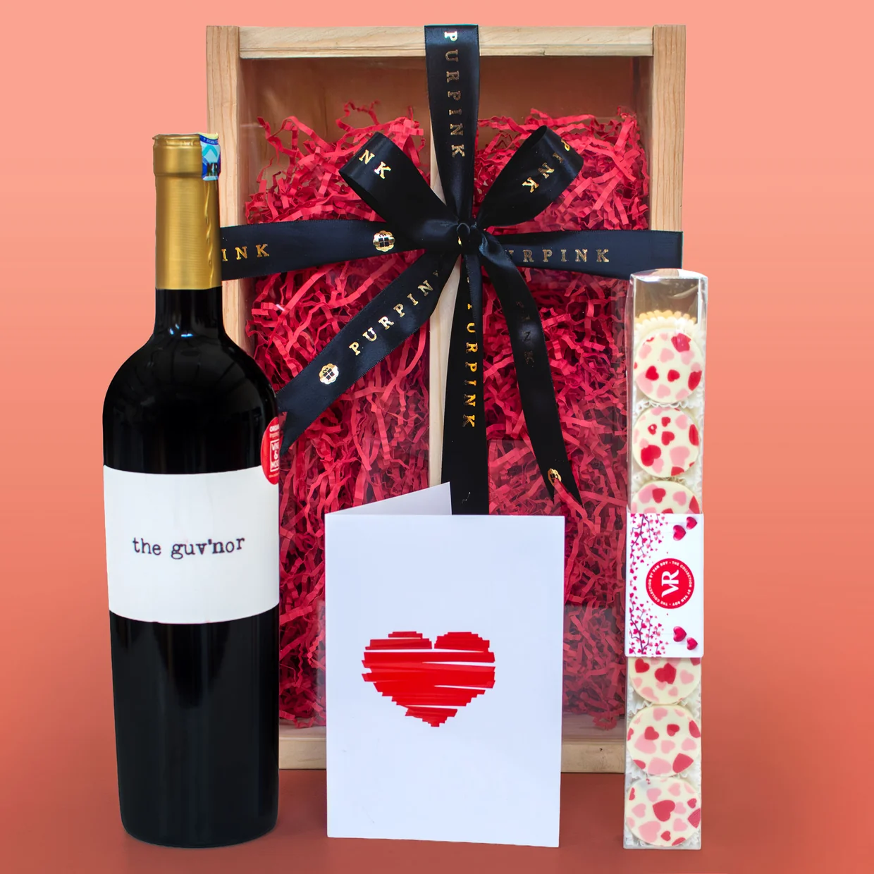 Red Wine, Gift Boxed, flower delivery Nairobi by Upendo Blooms