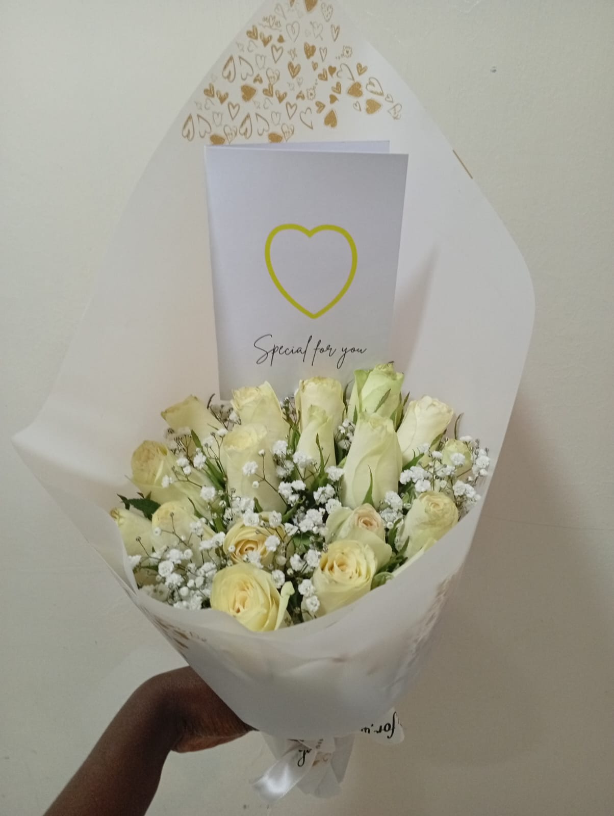Special For You Bouquet, Cream Roses, flower delivery Nairobi by Upendo Blooms