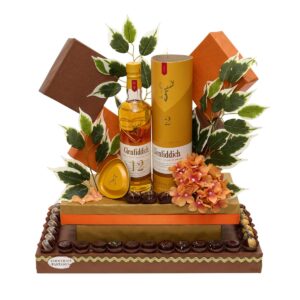 Whiskey & Blooms Birthday Set for Him, flower delivery Nairobi by Upendo Blooms